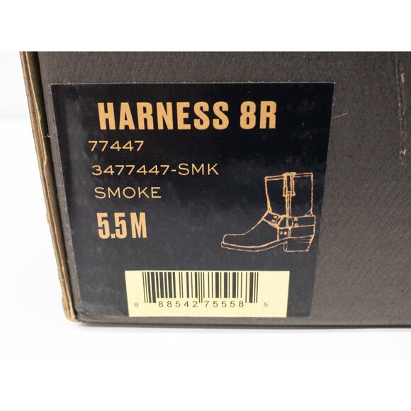 Frye Smoke Harness 8R Leather Distressed Square Toe Ankle Boots 5.5 - Picture 11 of 13